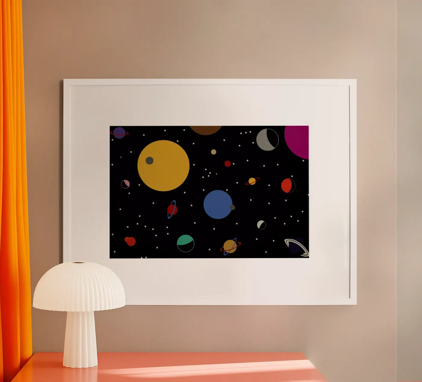 Outer Space poster van Rosi Feist