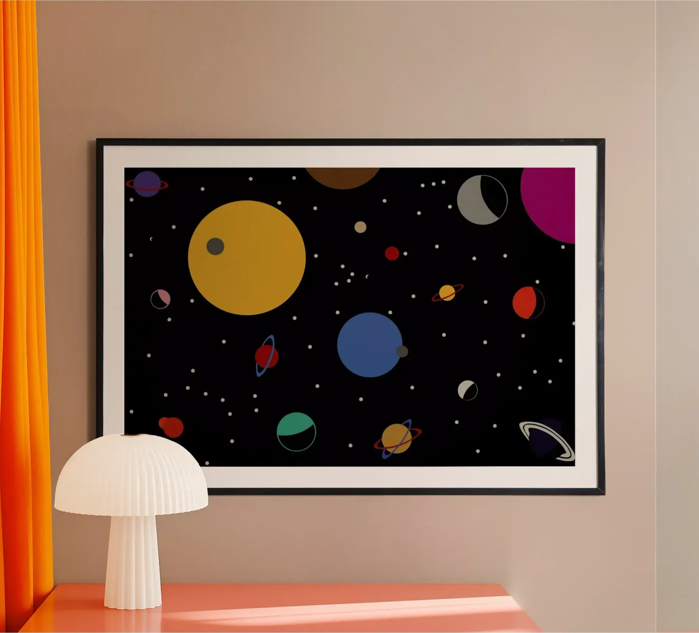 Outer Space poster van Rosi Feist