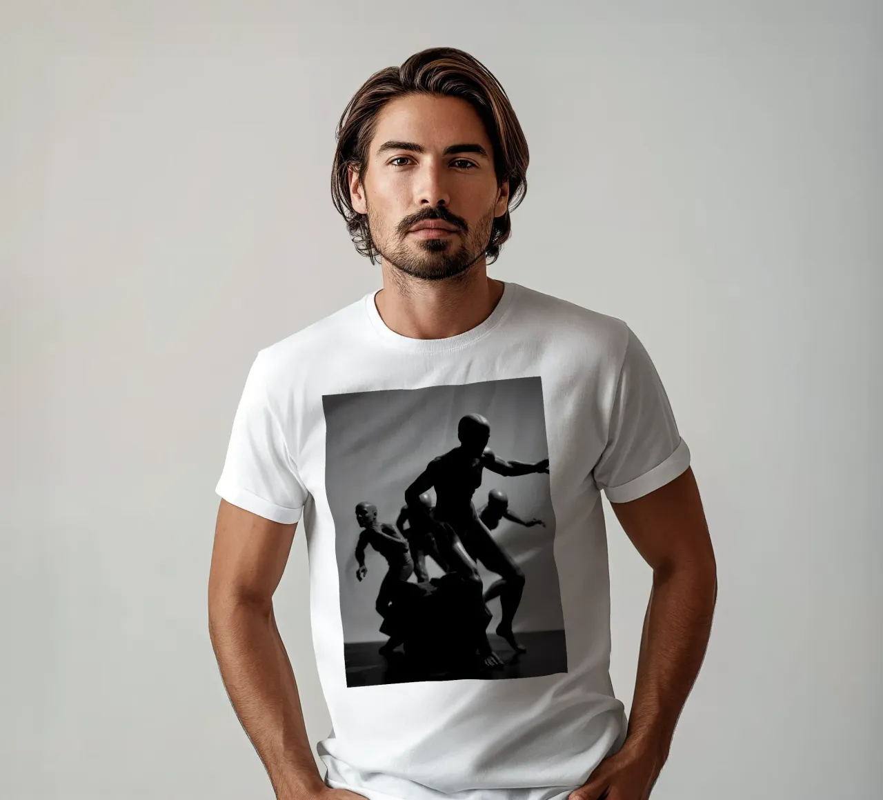 Figures in motion capturing the essence of struggle t-shirt by DesignDoodle