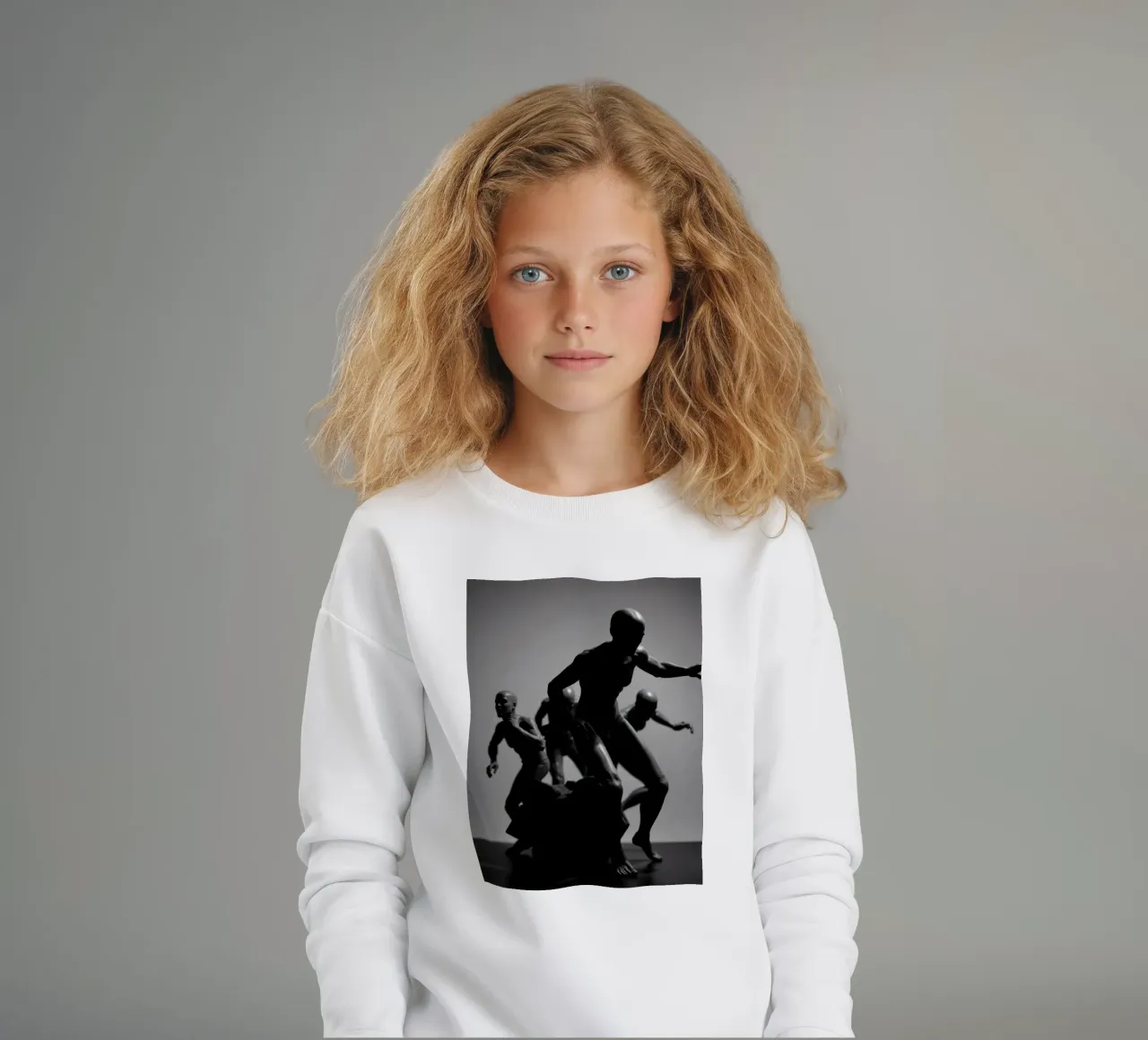 Figures in motion capturing the essence of struggle kids sweatshirt by DesignDoodle