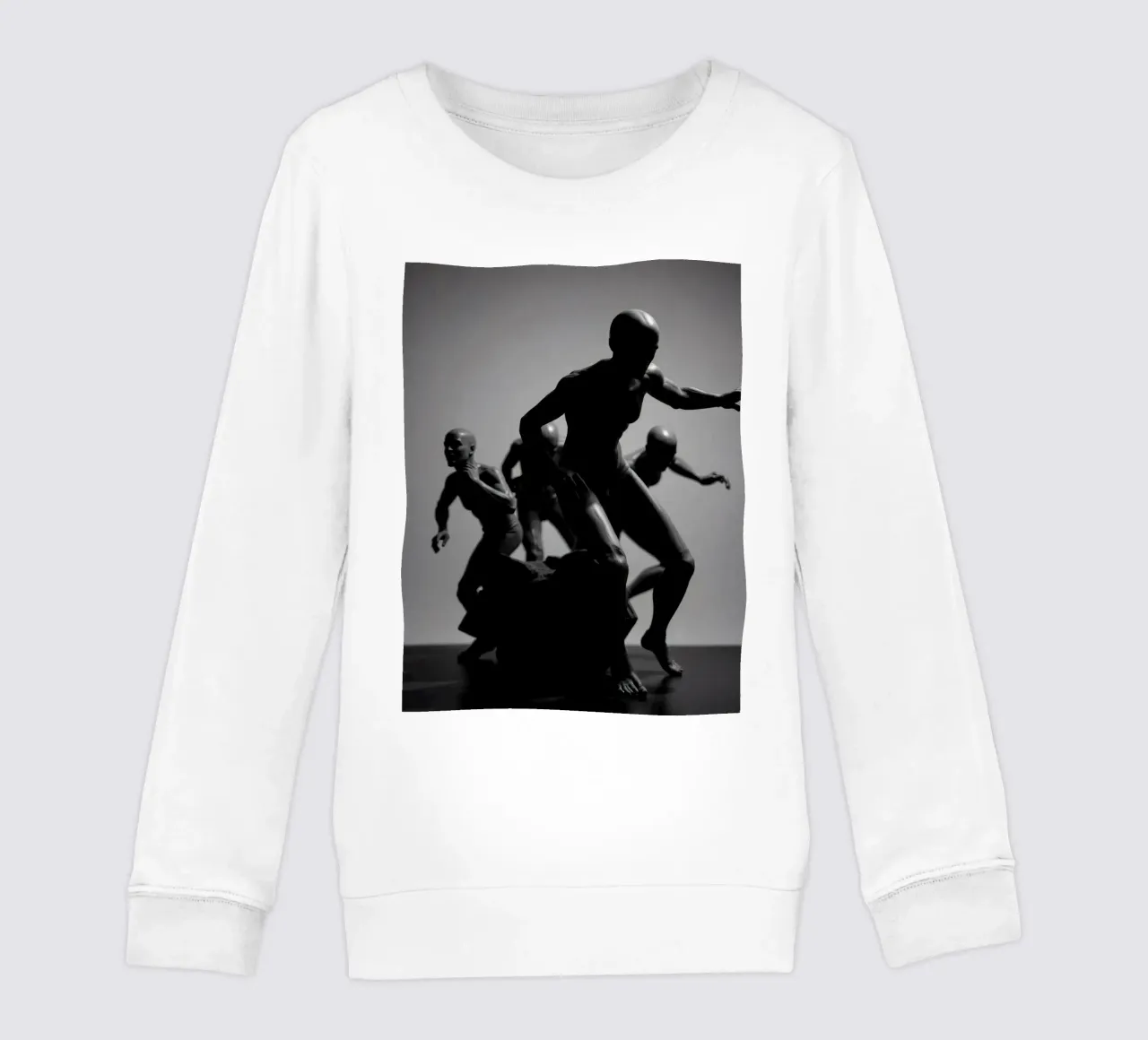 Figures in motion capturing the essence of struggle kids sweatshirt by DesignDoodle