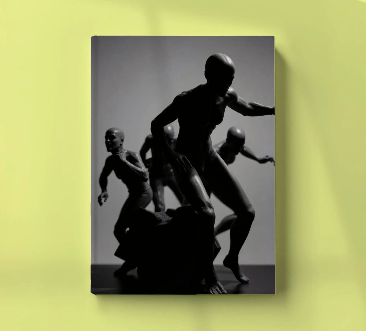 Figures in motion capturing the essence of struggle notebook by DesignDoodle