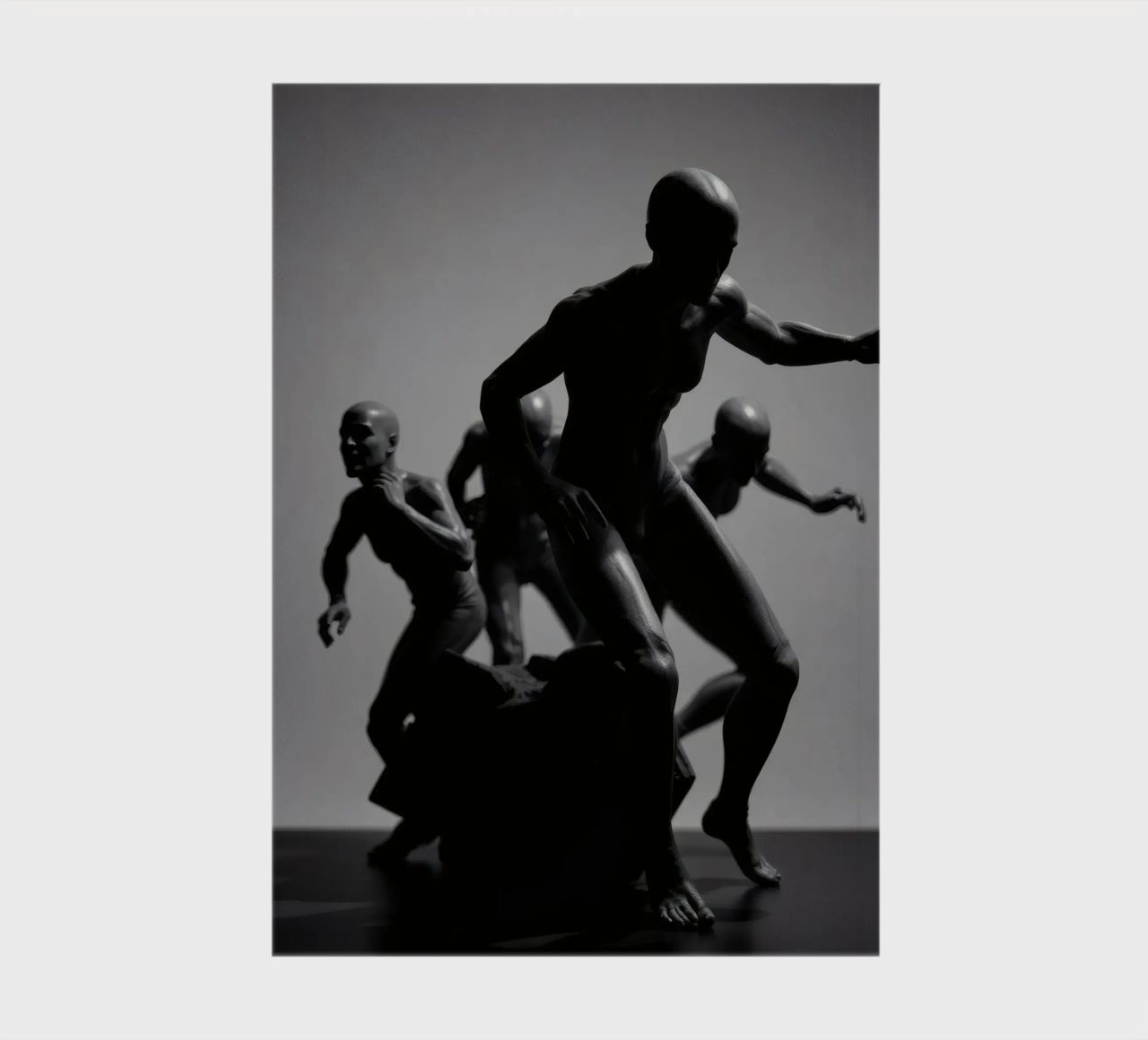 Figures in motion capturing the essence of struggle notebook by DesignDoodle