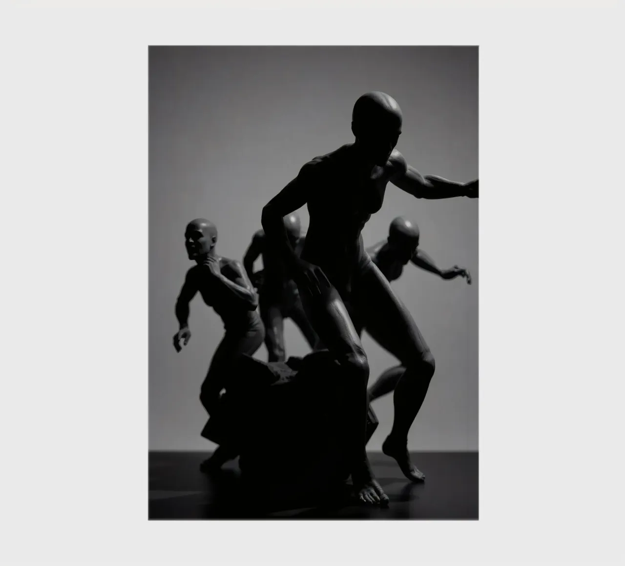 Figures in motion capturing the essence of struggle notebook by DesignDoodle