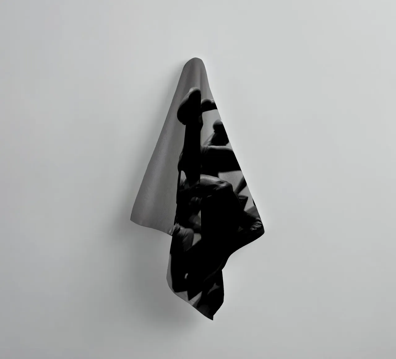 Figures in motion capturing the essence of struggle towel by DesignDoodle