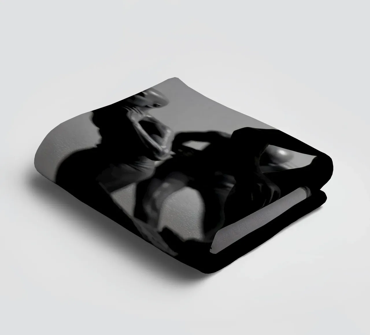 Figures in motion capturing the essence of struggle towel by DesignDoodle