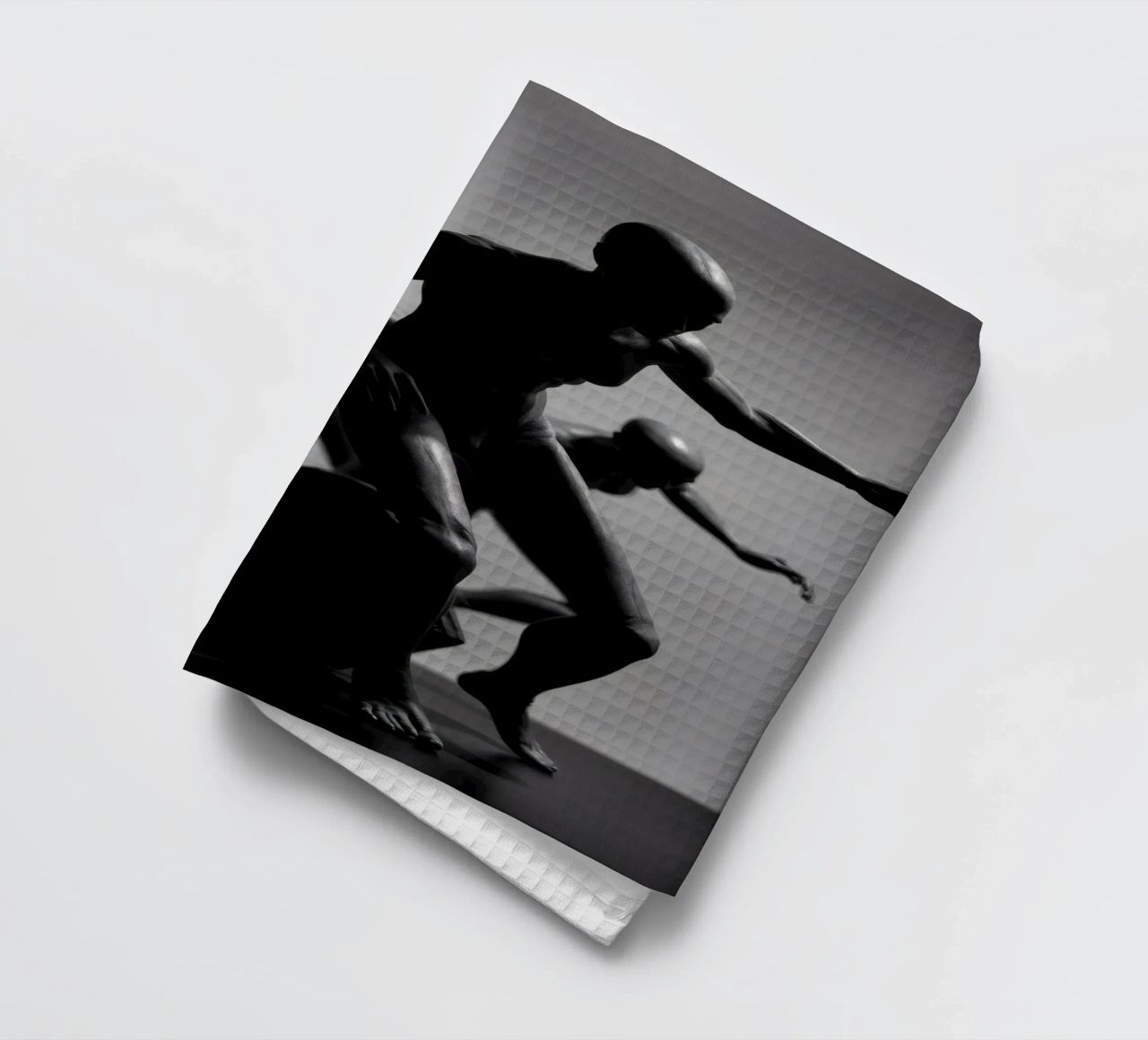Figure in movimento che catturano l'essenza della lotta canovaccio da cucina da DesignDoodle
