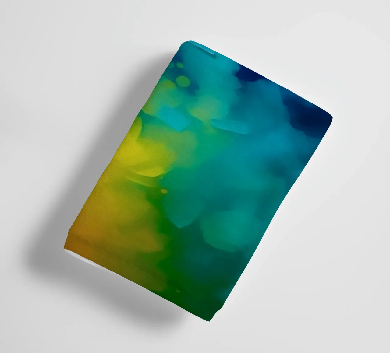 Colorful abstract artwork displaying vibrant rainbow colors towel by DesignDoodle