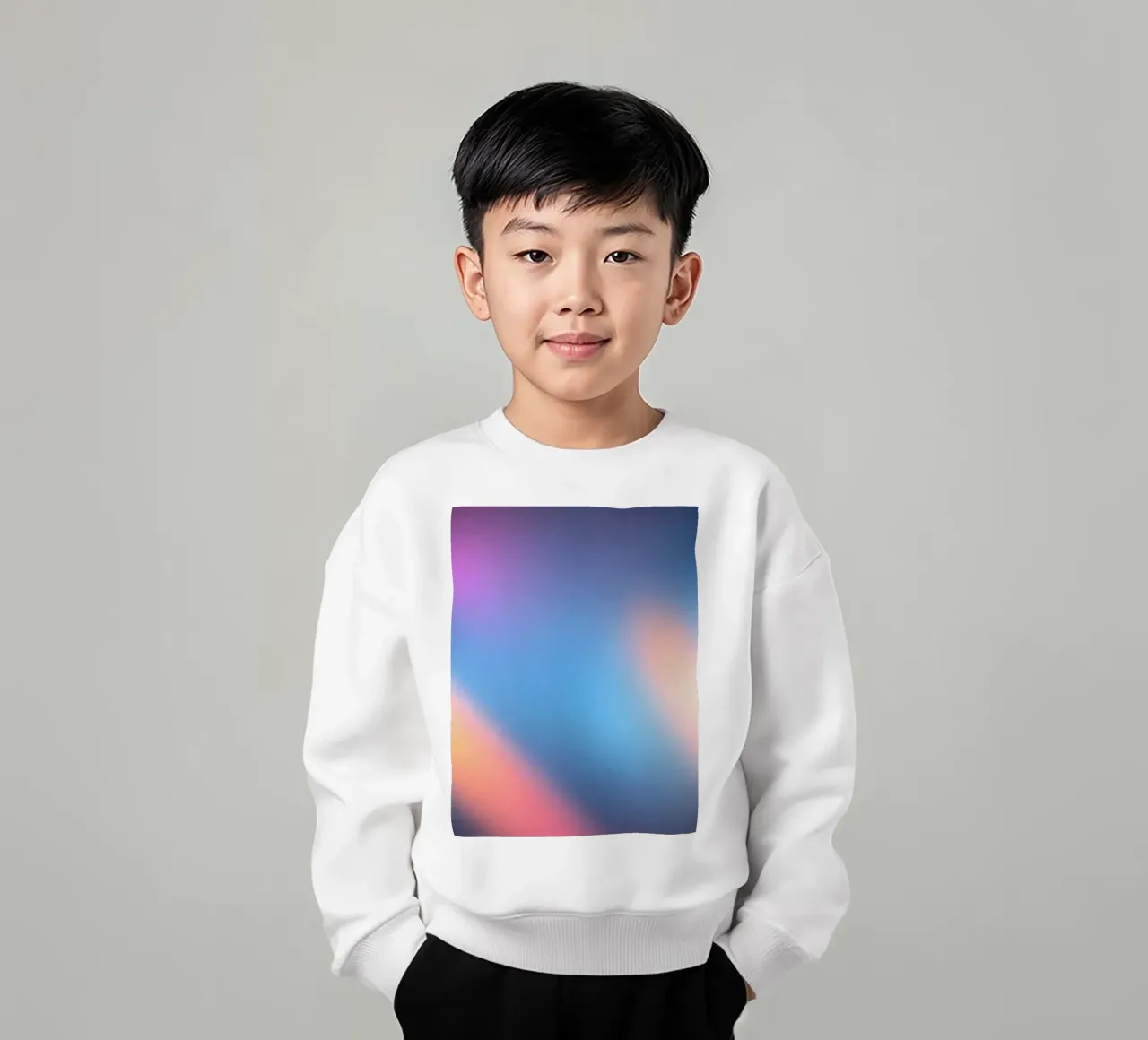 Gradienti di luce colorata creano uno sfondo astratto felpa bambino da DesignDoodle