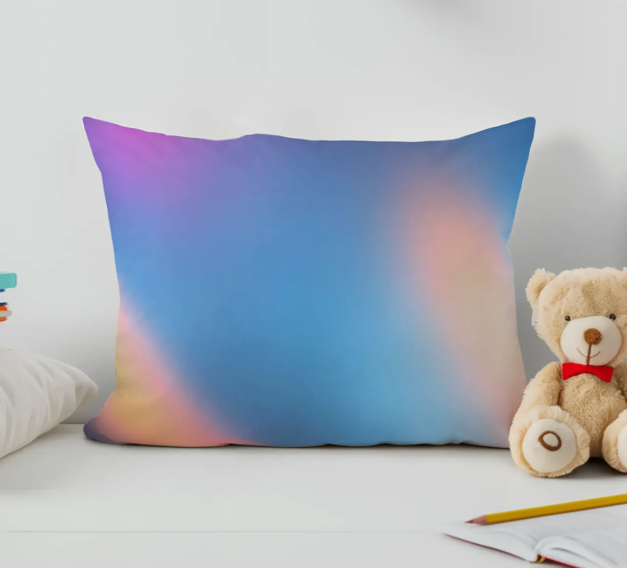 Gradienti di luce colorata creano uno sfondo astratto cuscino da DesignDoodle