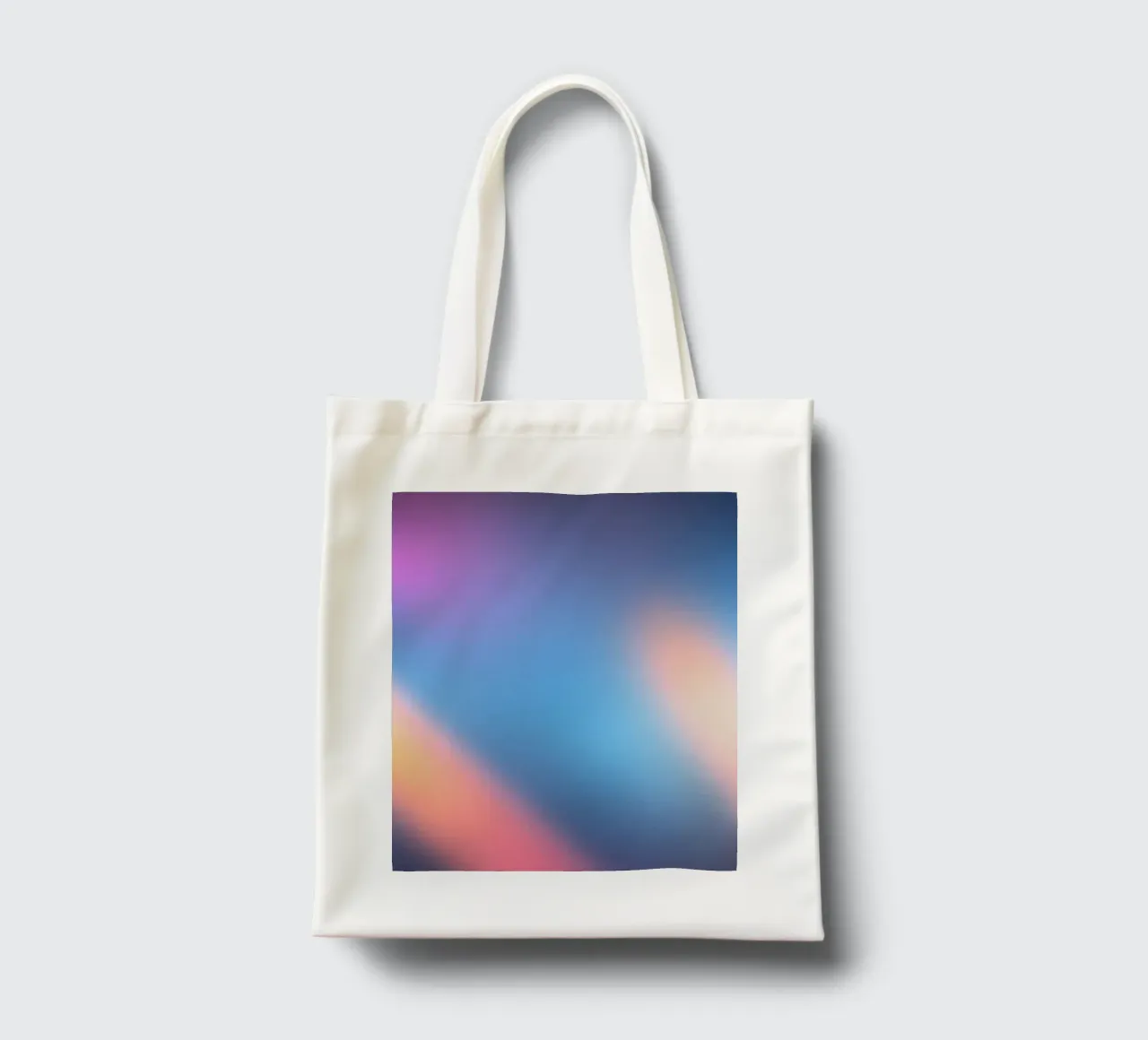Gradienti di luce colorata creano uno sfondo astratto borsa in juta da DesignDoodle
