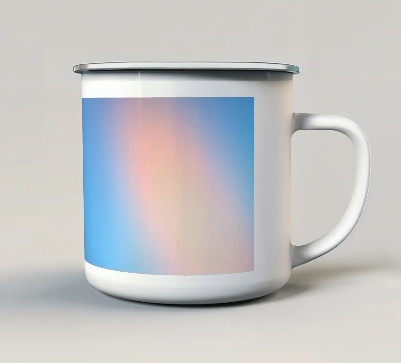 Colorful light gradients create an abstract backdrop enamel mug by DesignDoodle
