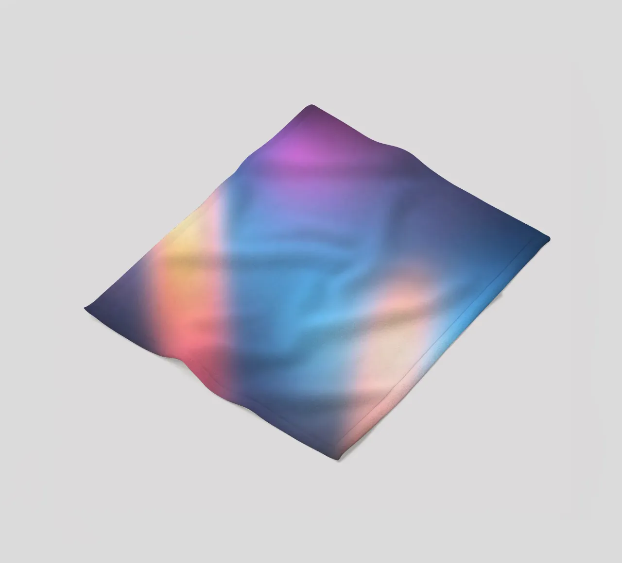 Colorful light gradients create an abstract backdrop fleece blanket by DesignDoodle