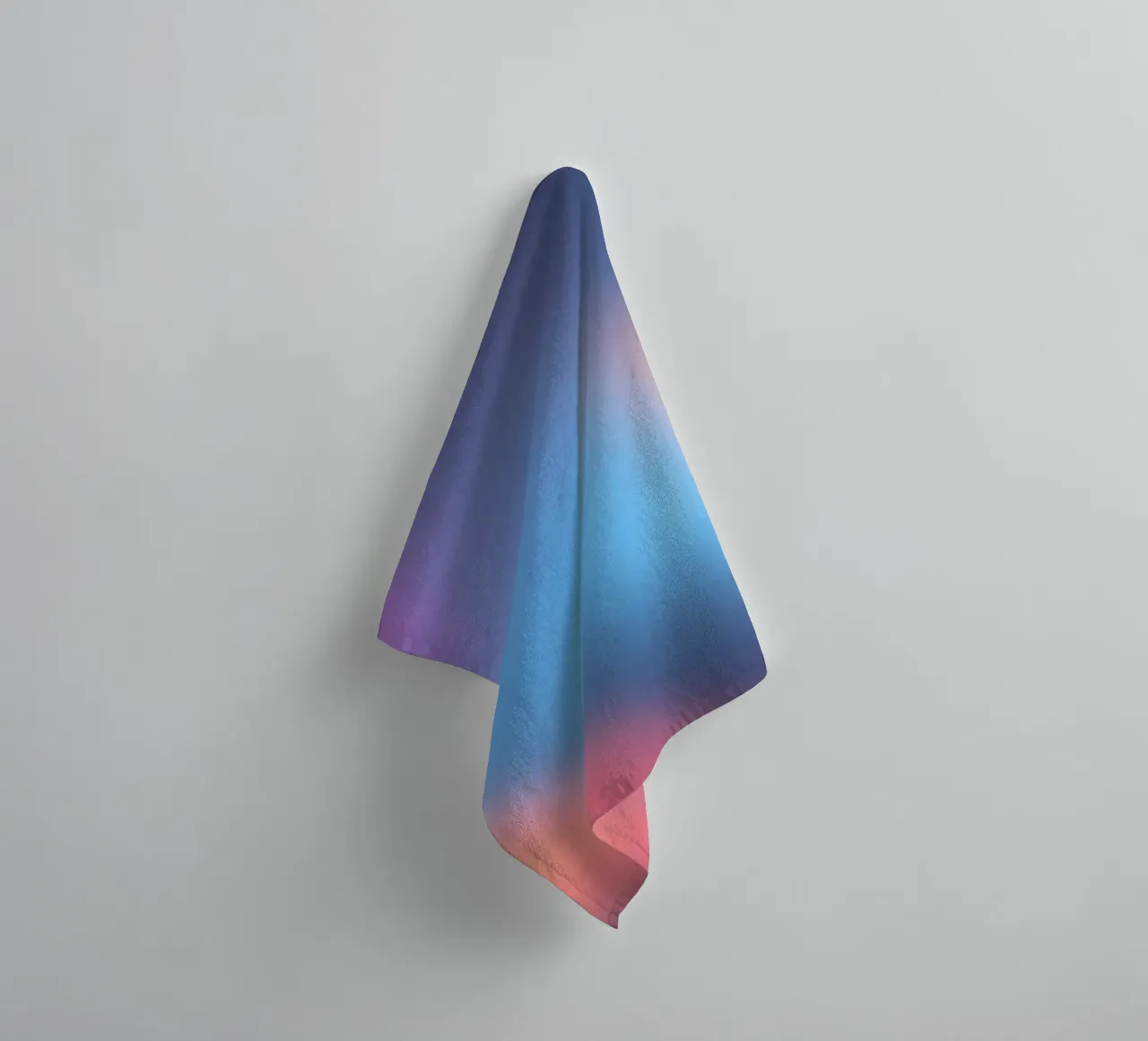 Colorful light gradients create an abstract backdrop towel by DesignDoodle