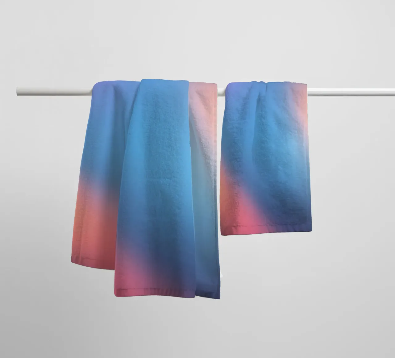 Colorful light gradients create an abstract backdrop towel by DesignDoodle