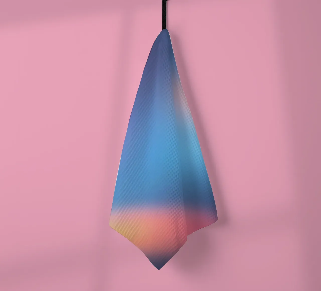Colorful light gradients create an abstract backdrop tea towel by DesignDoodle