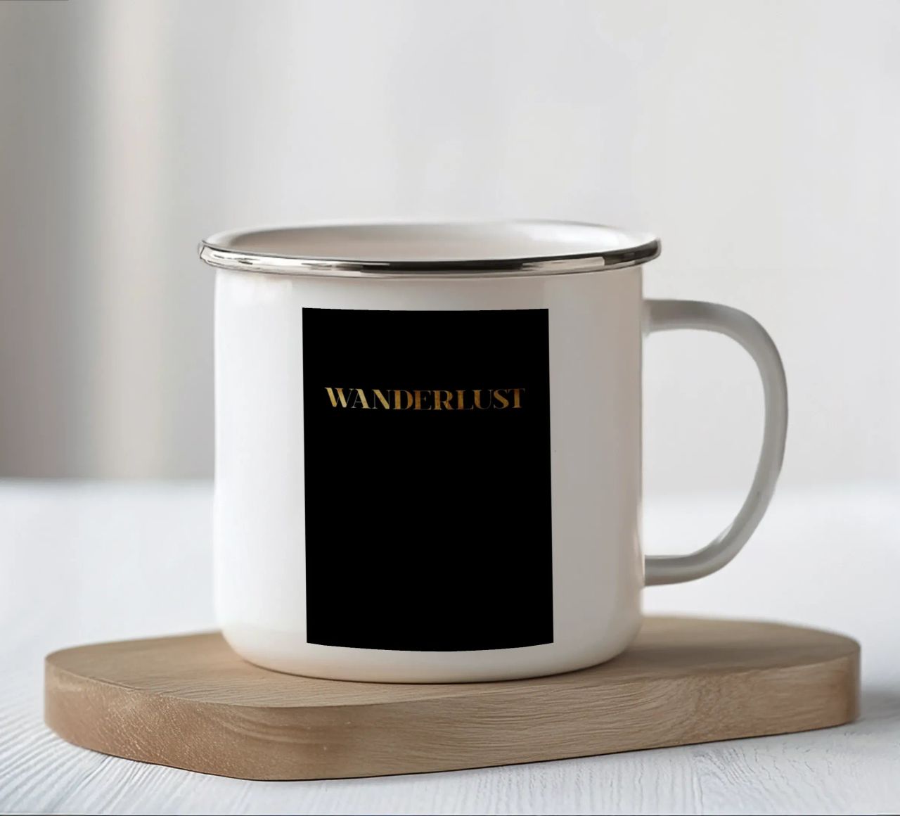Wanderlust tazza in smalto da Froilein Juno