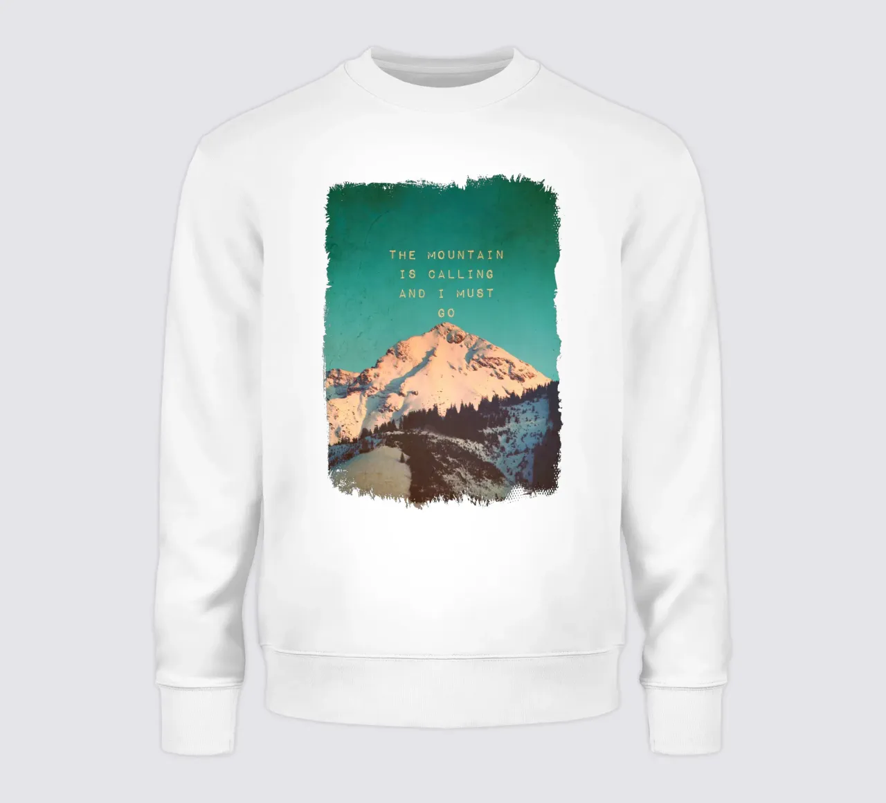 Mountain Is Calling Sweatshirt von Monika Strigel