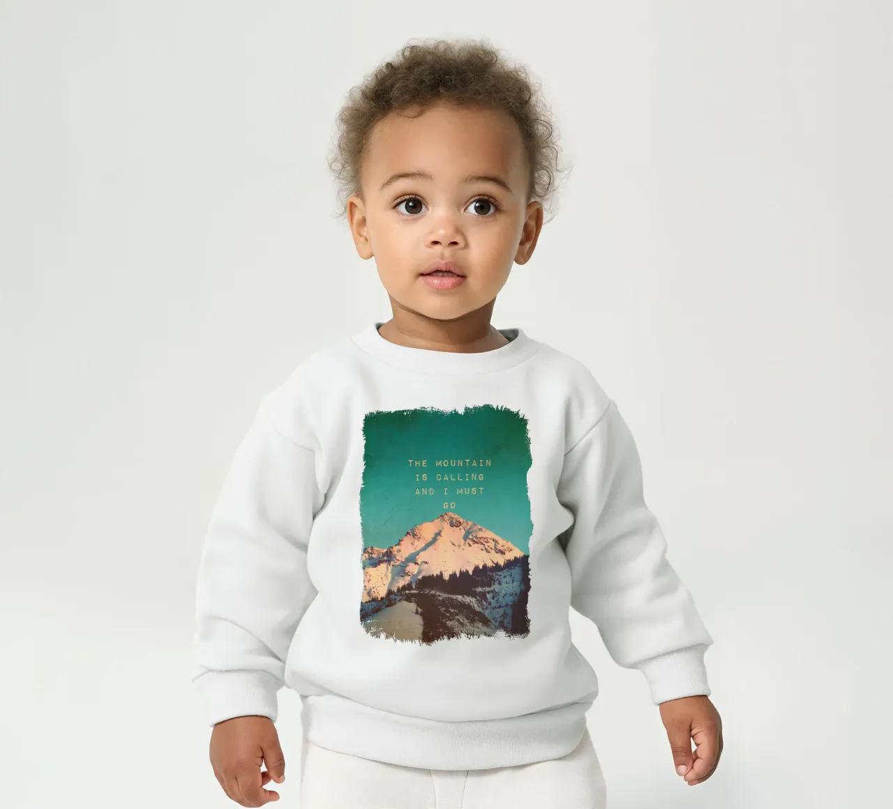 Mountain Is Calling felpa neonato da Monika Strigel