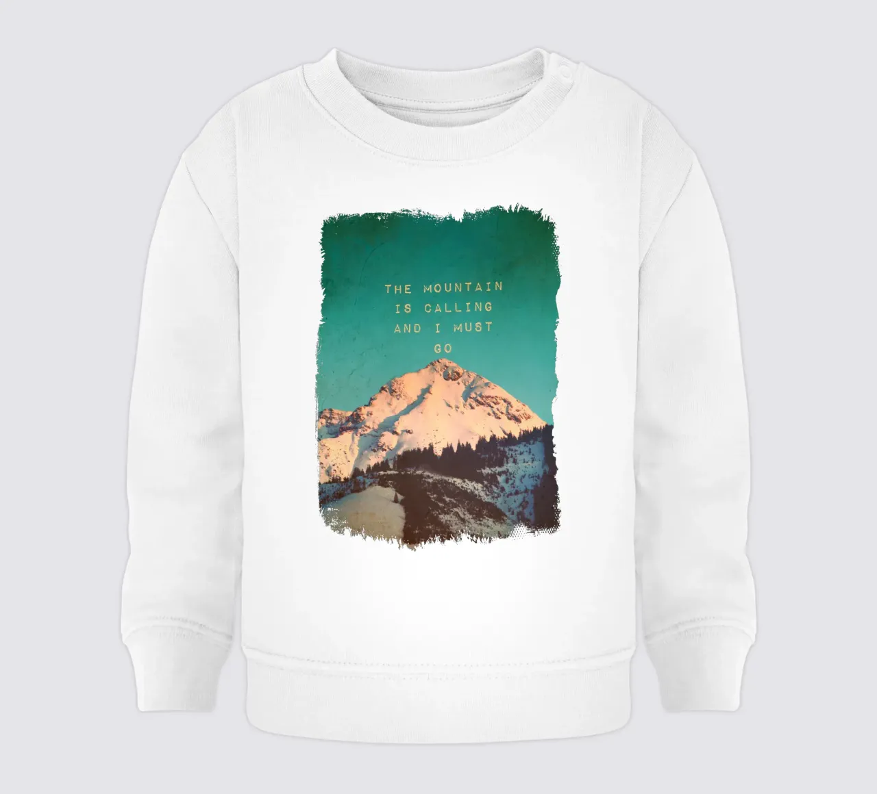 Mountain Is Calling baby sweatshirt van Monika Strigel