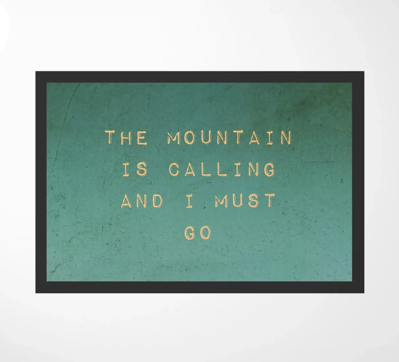 Mountain Is Calling Fußmatte von Monika Strigel