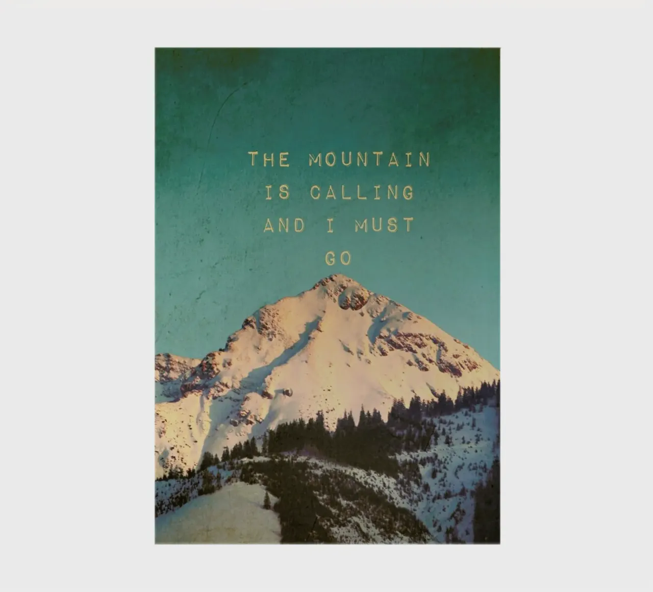 Mountain Is Calling notebook by Monika Strigel