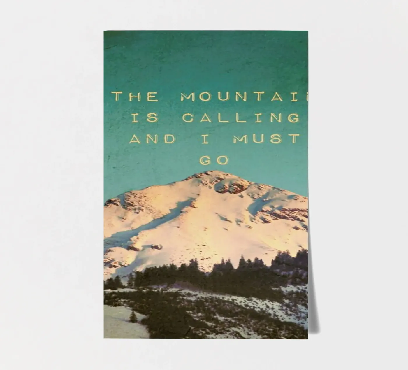 Mountain Is Calling sticker sheet by Monika Strigel