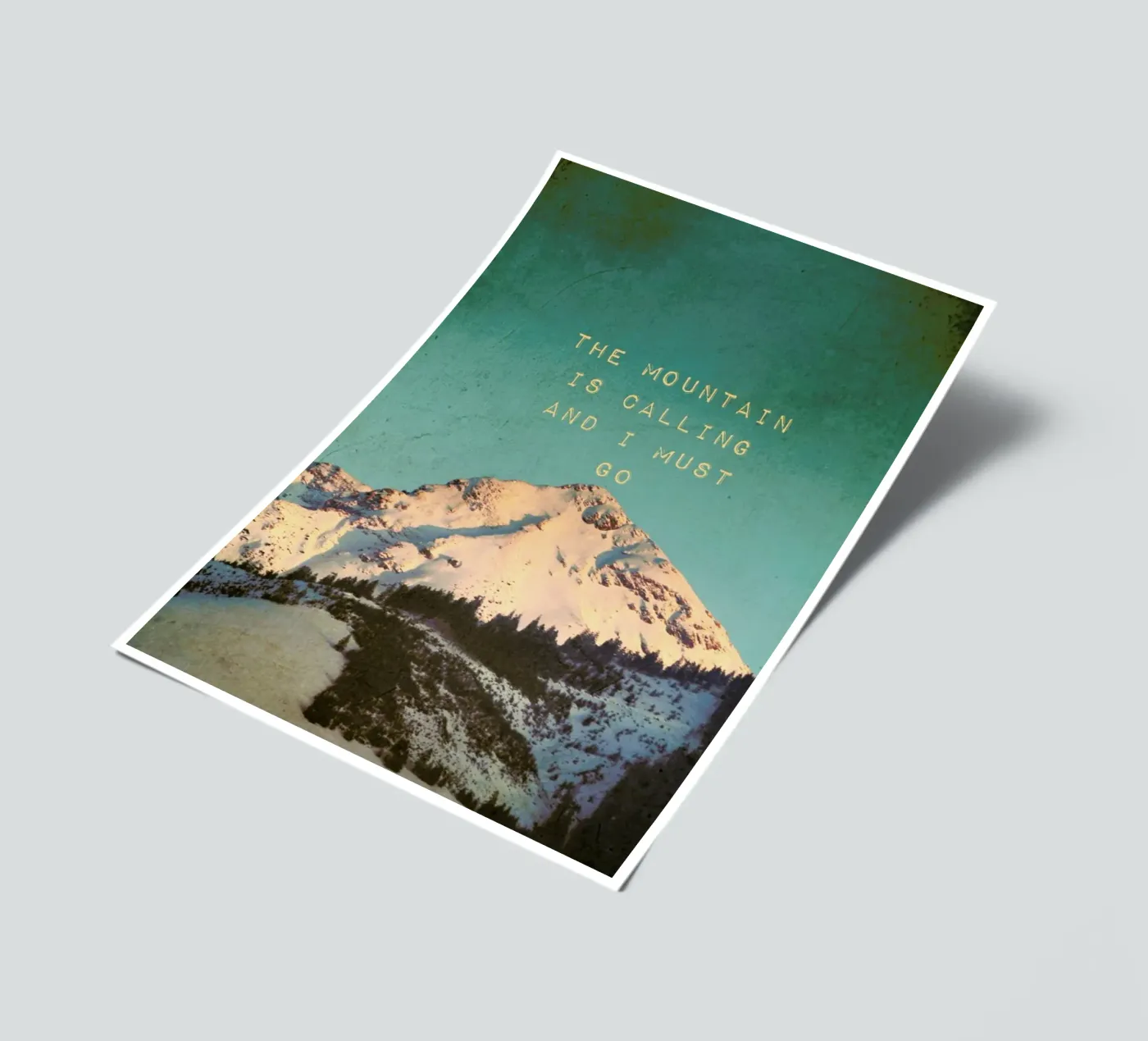 Mountain Is Calling sticker sheet by Monika Strigel