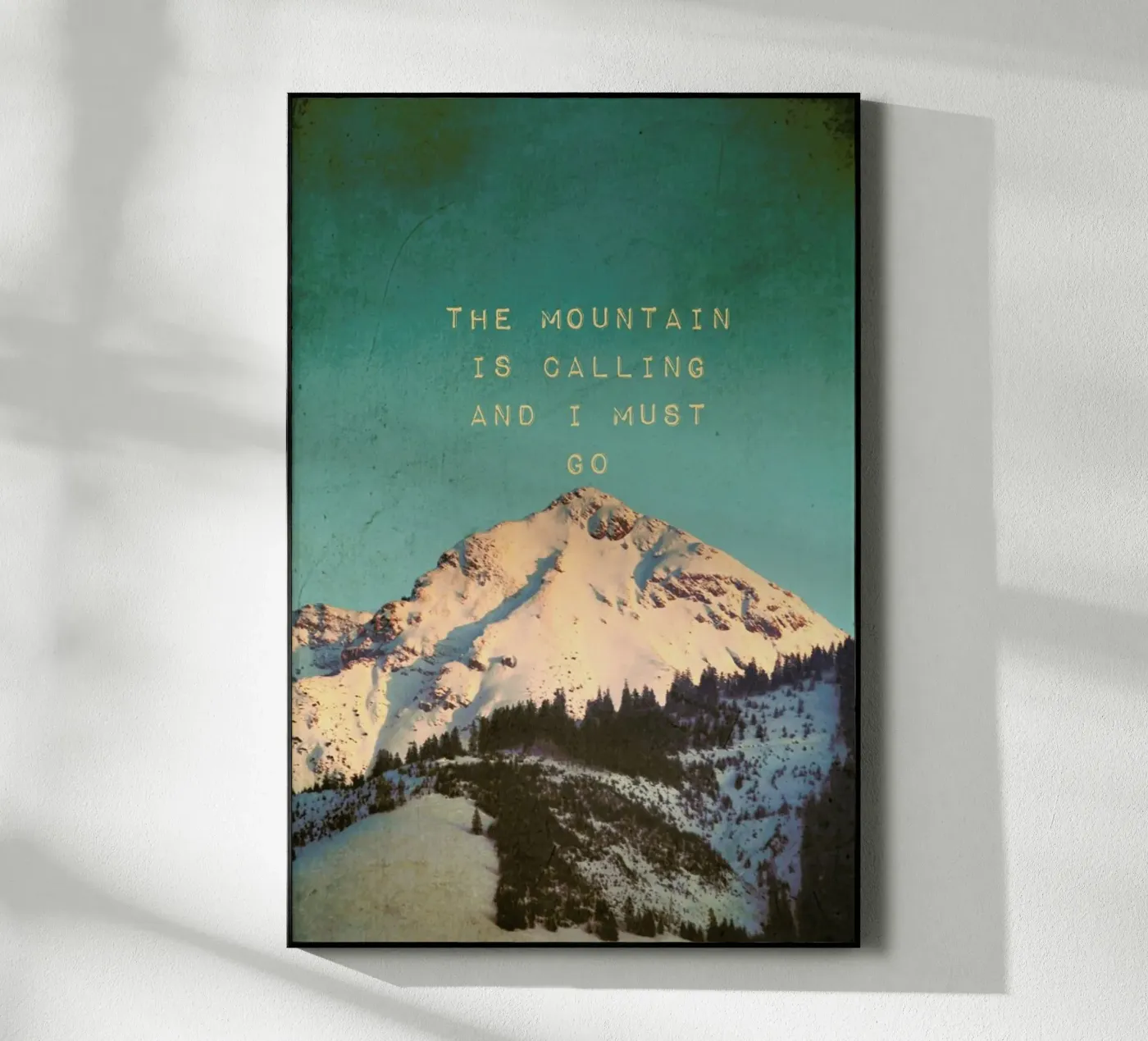 Mountain Is Calling Acryl-Glas von Monika Strigel