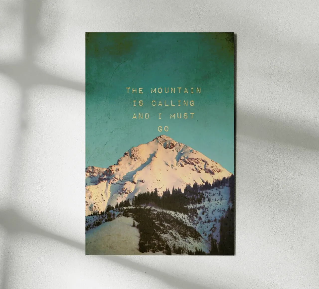 Mountain Is Calling alluminio dibond da Monika Strigel
