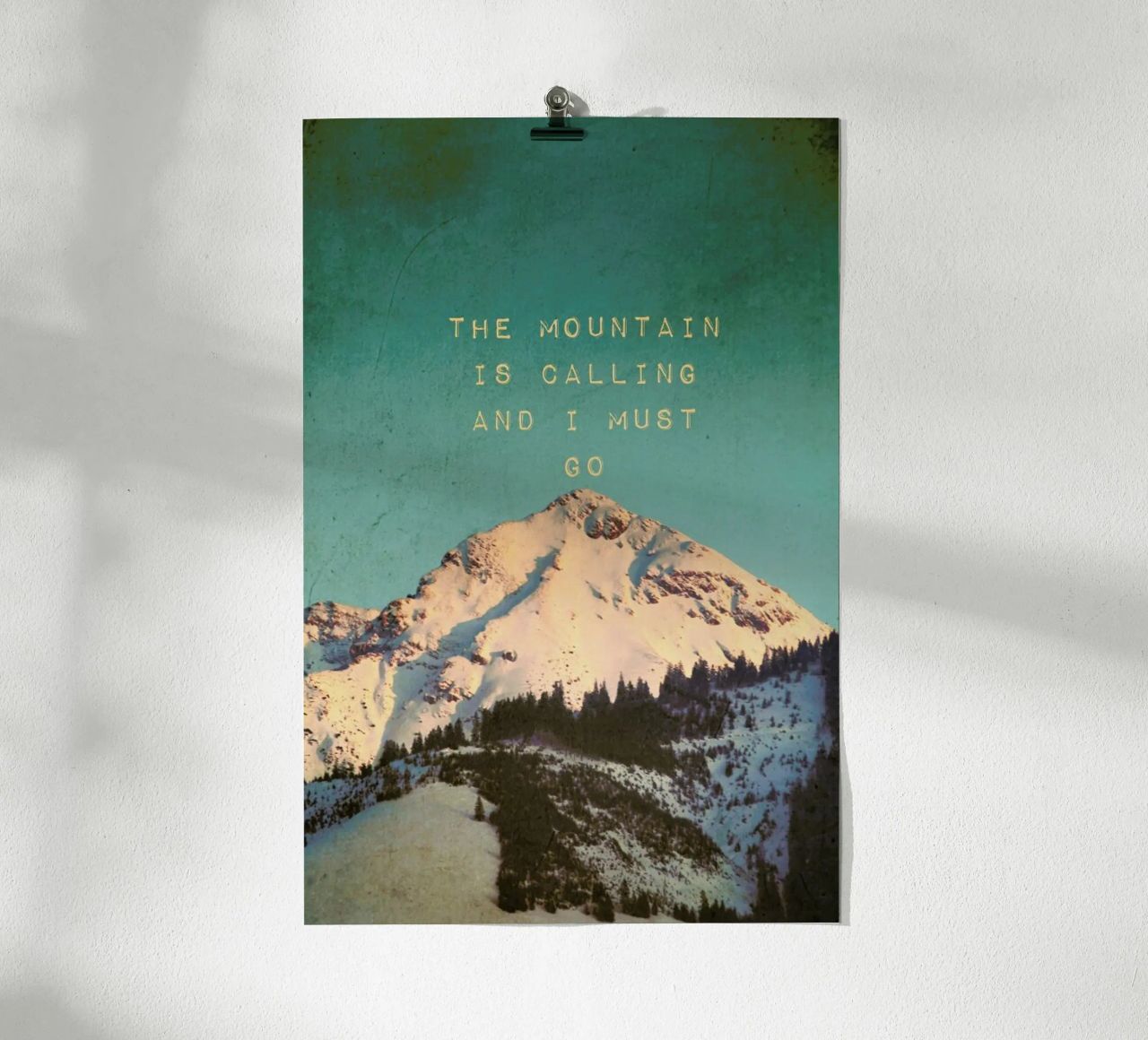 Mountain Is Calling Poster von Monika Strigel