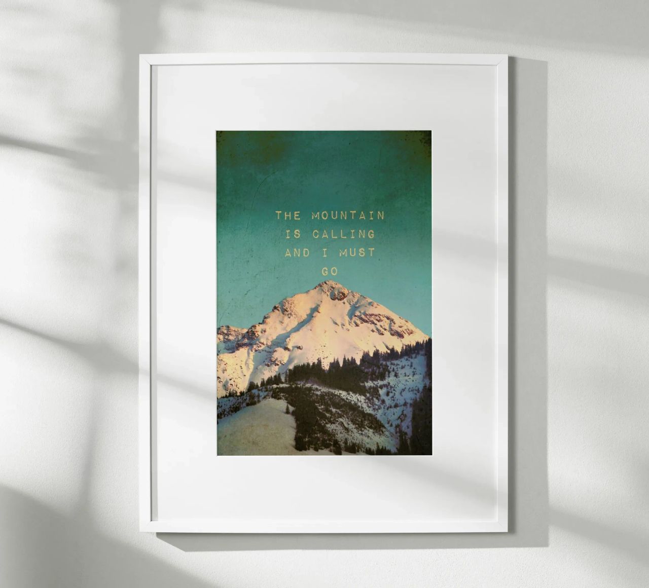 Mountain Is Calling Poster von Monika Strigel