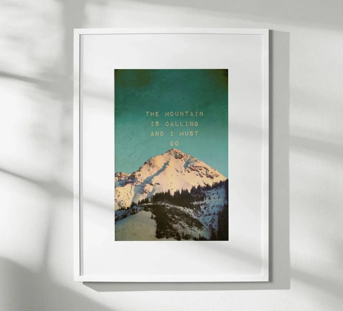 Mountain Is Calling poster van Monika Strigel