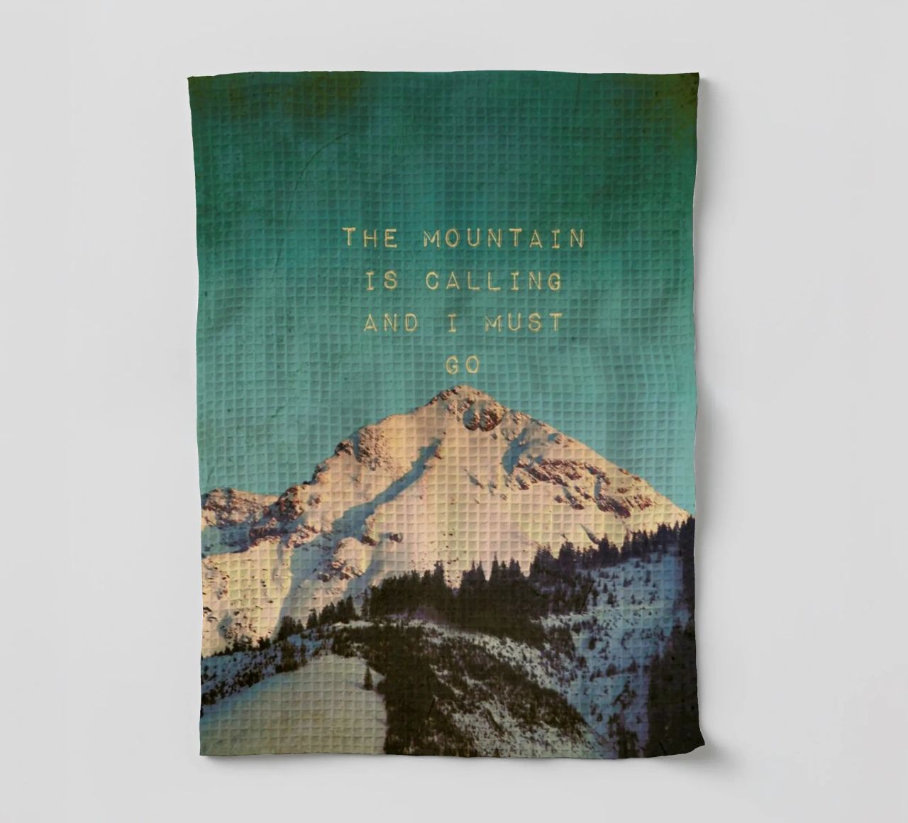 Mountain Is Calling torchon de Monika Strigel