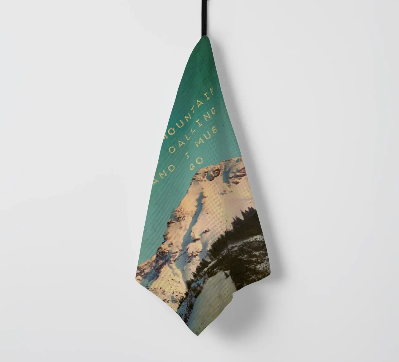 Mountain Is Calling torchon de Monika Strigel
