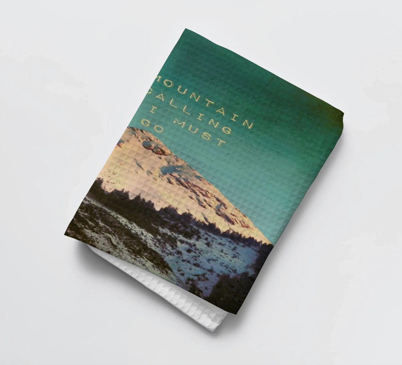 Mountain Is Calling torchon de Monika Strigel