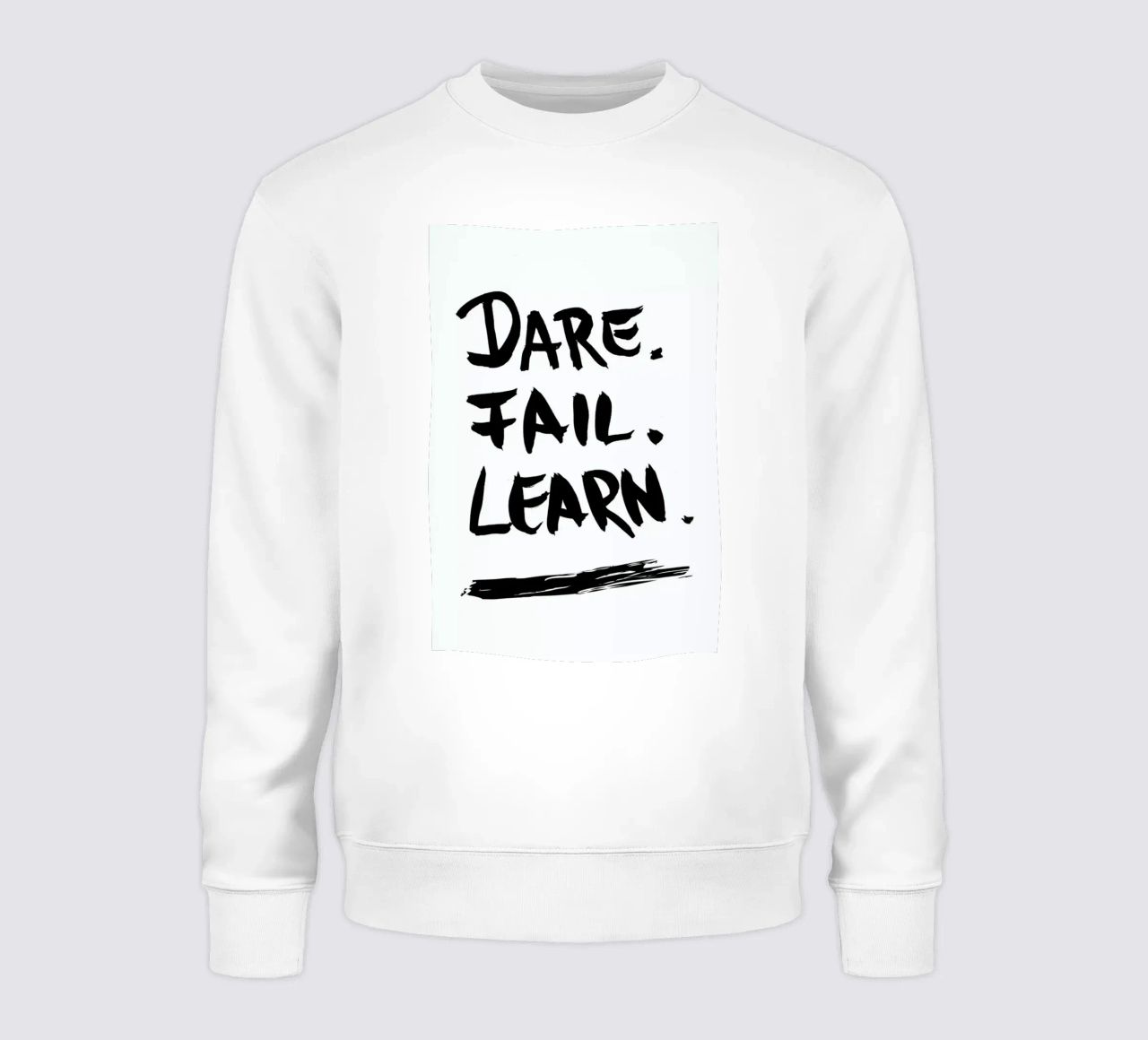 Dare. Fail. Learn. Sweatshirt von petiteCAPS