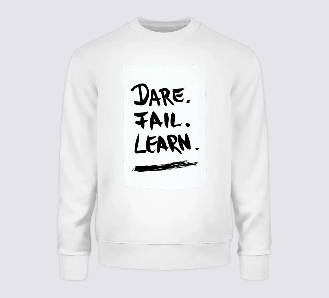 Dare. Fail. Learn. felpa da petiteCAPS