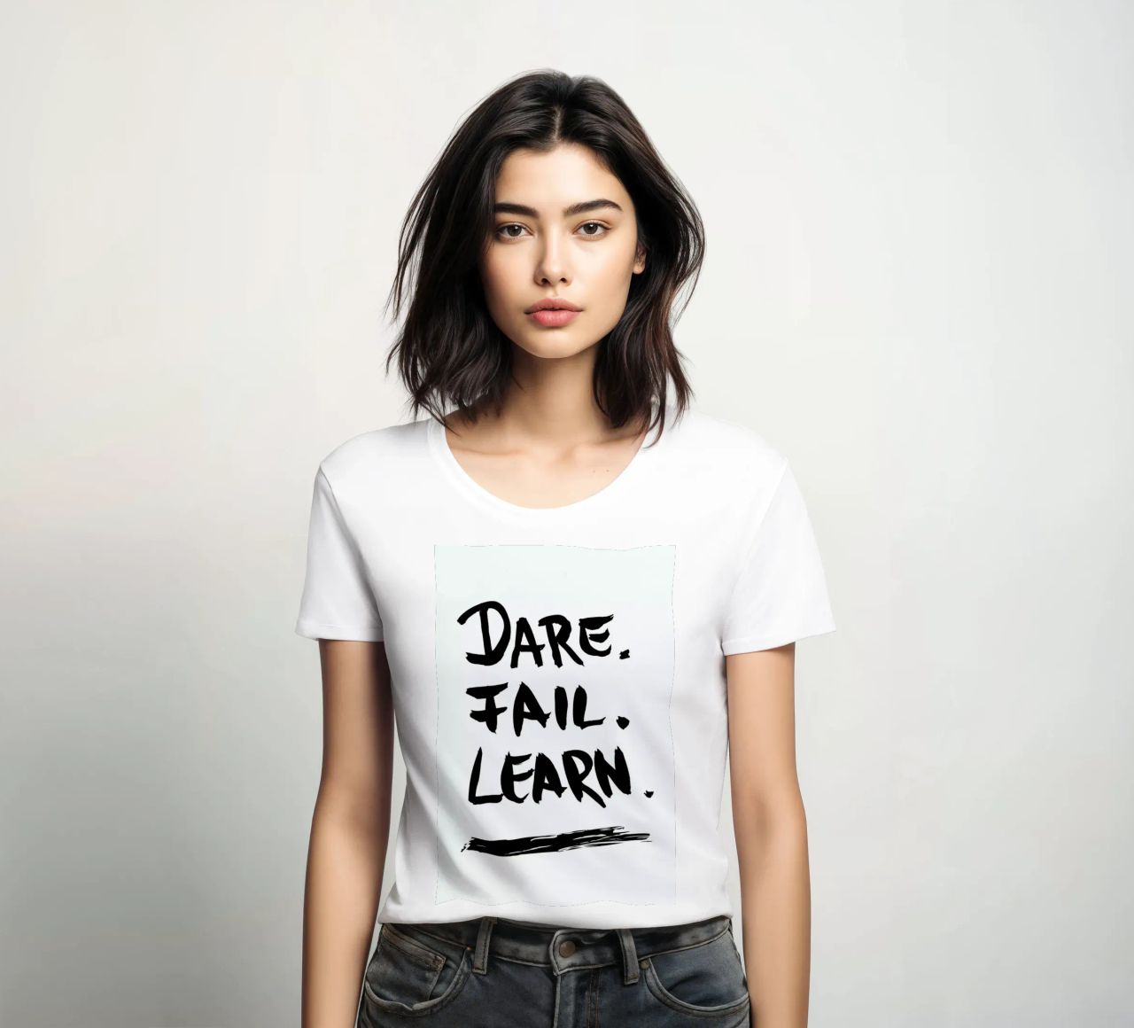 Dare. Fail. Learn. t-shirt da donna da petiteCAPS