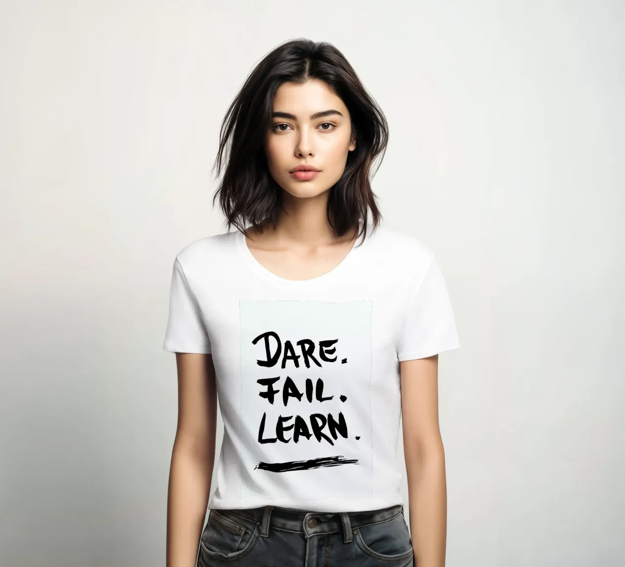Dare. Fail. Learn. t-shirt da donna da petiteCAPS