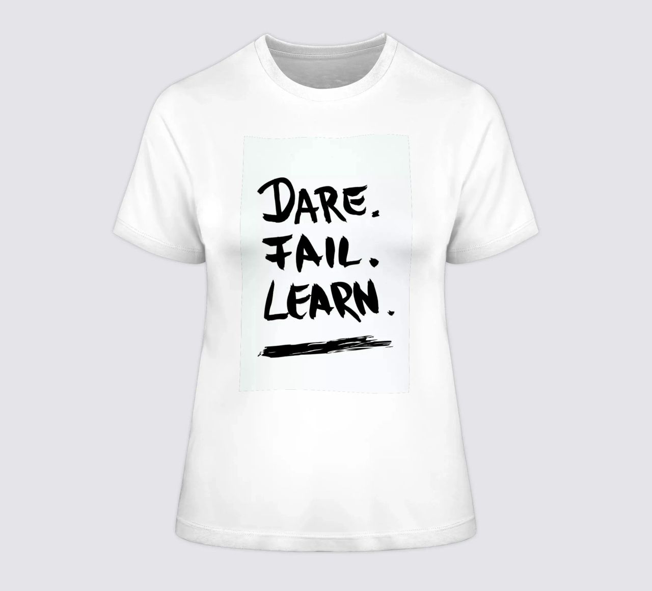 Dare. Fail. Learn. t-shirt da donna da petiteCAPS