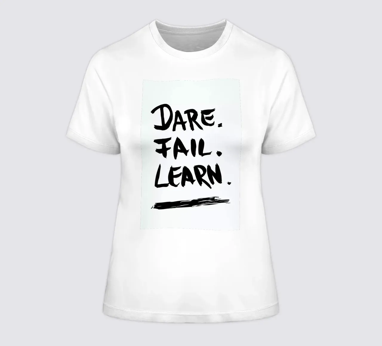 Dare. Fail. Learn. t-shirt da donna da petiteCAPS
