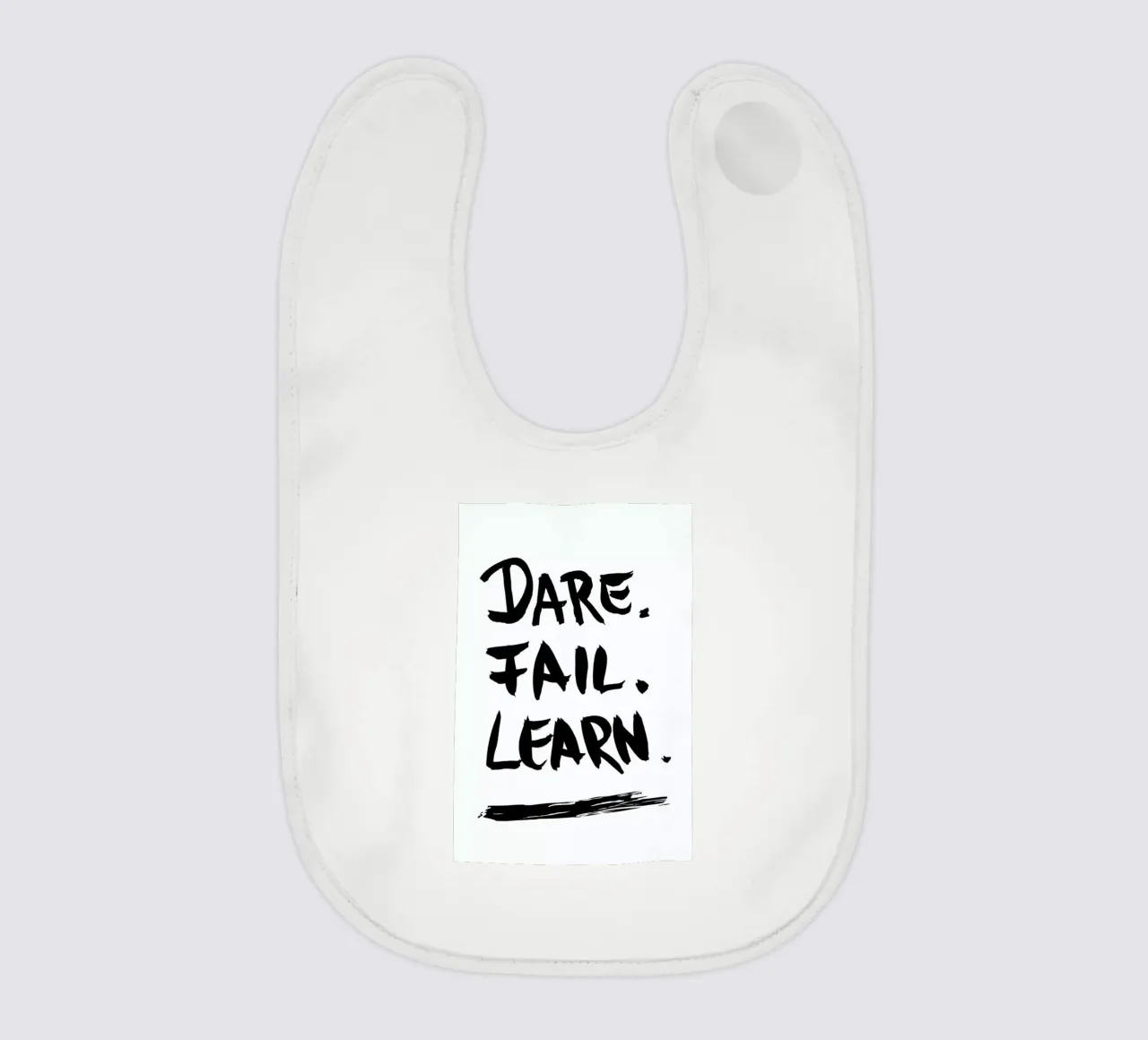 Dare. Fail. Learn. bavaglino da petiteCAPS