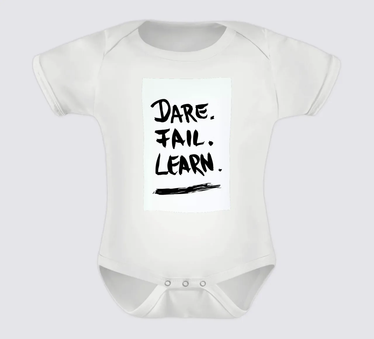 Dare. Fail. Learn. body neonato maniche corte da petiteCAPS