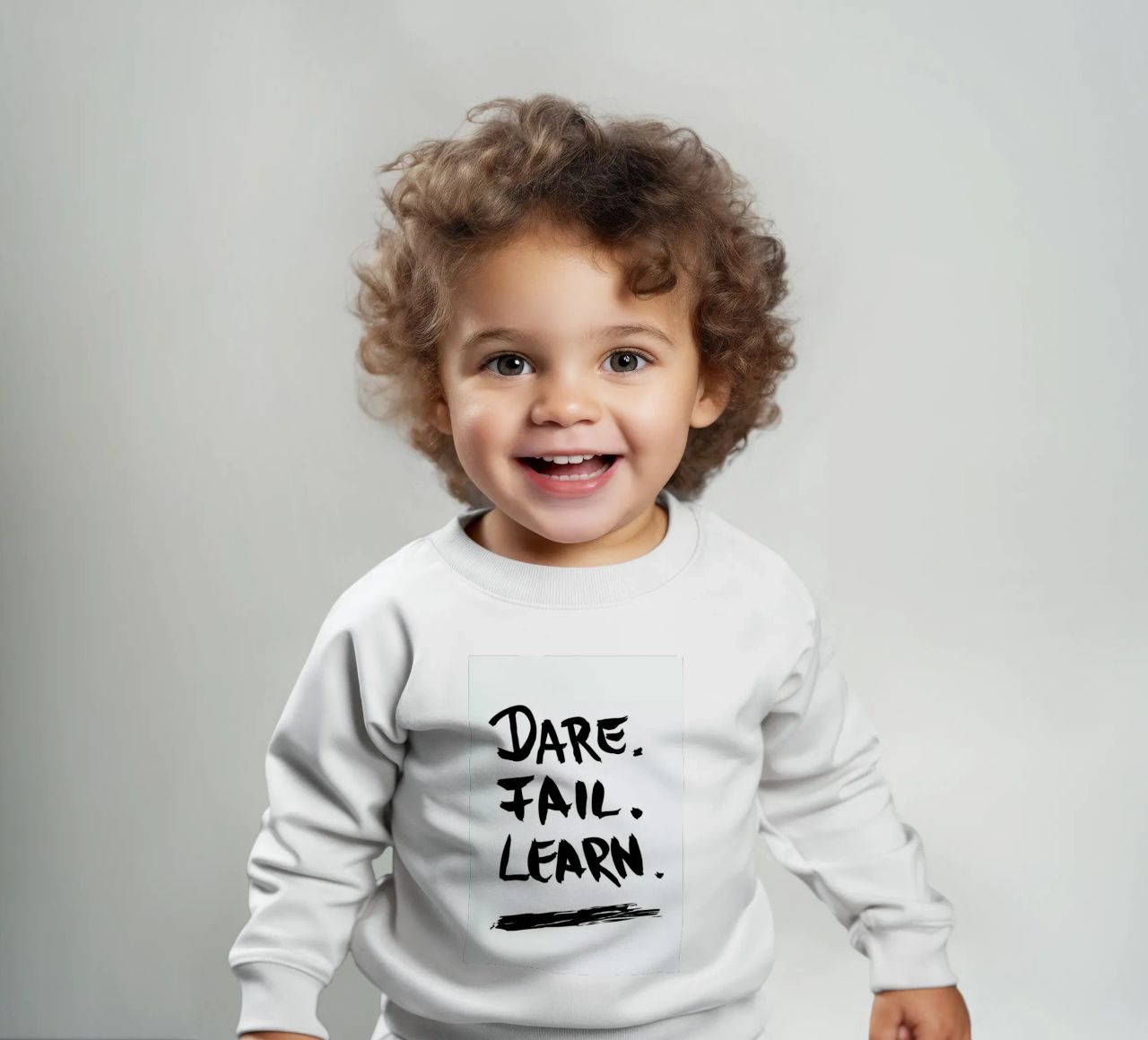 Dare. Fail. Learn. felpa neonato da petiteCAPS