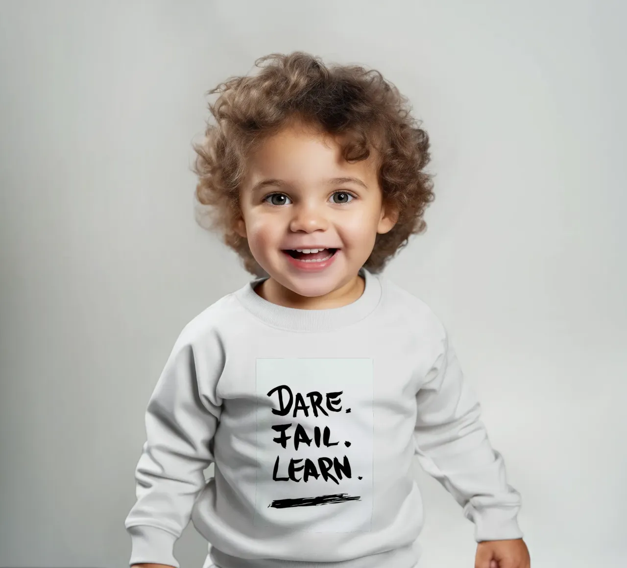 Dare. Fail. Learn. Baby Sweatshirt von petiteCAPS