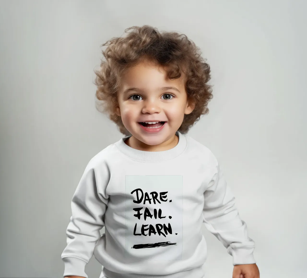 Dare. Fail. Learn. Baby Sweatshirt von petiteCAPS