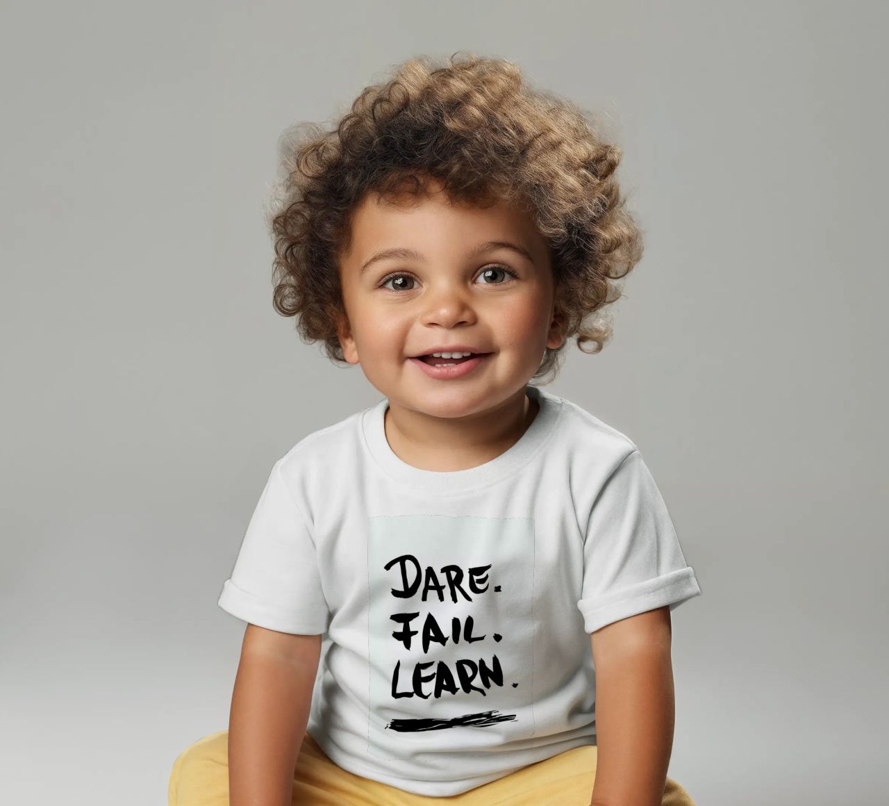 Dare. Fail. Learn. maglietta neonato da petiteCAPS