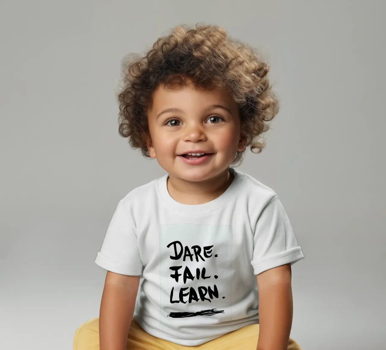 Dare. Fail. Learn. Baby T-Shirt von petiteCAPS