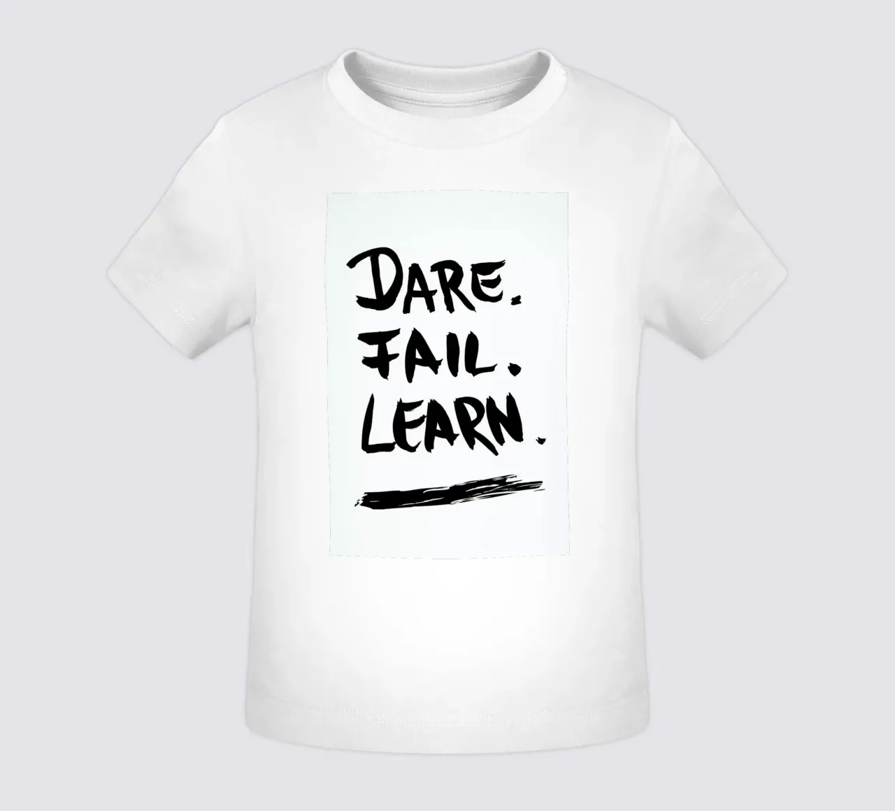 Dare. Fail. Learn. Baby T-Shirt von petiteCAPS